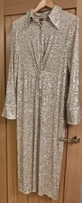 Fabulous Mint Velvet Fully Sequinned Full length party Dress Size 16