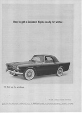 Lot 3 Print Ads 1961 Sunbeam