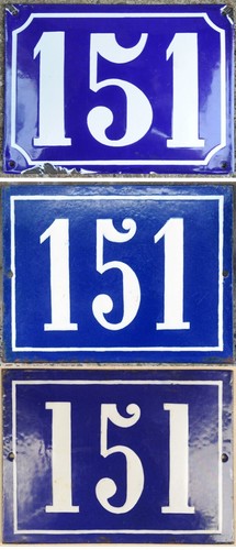 Large old blue - french, house