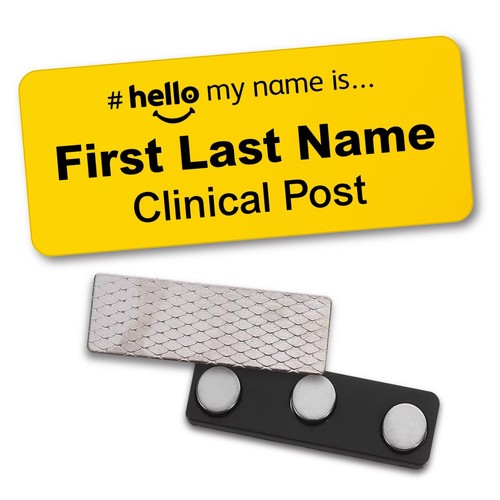 Name badge hello - name, is