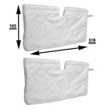 SHARK Microfibre Steam Cleaner Mop Pocket Pads x 2 S3601 S3701 S3901 S4501 SM200