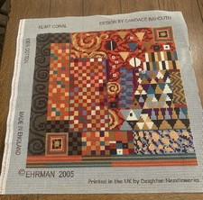EHRMAN TAPESTRY/NEEDLEPOINT KIT - KLIMT TAUPE BY CANDACE BAHOUTH COMPLETED