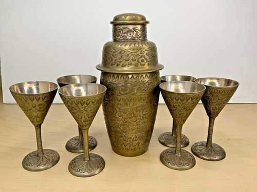 Antique brass indo persian - antique,