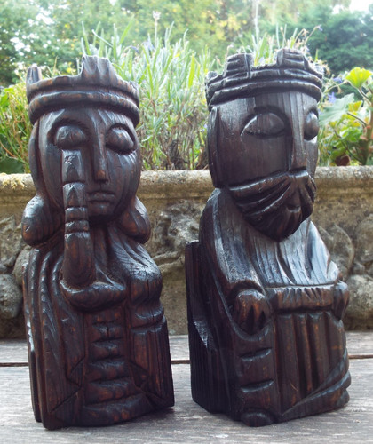 Large carved wooden - large, &