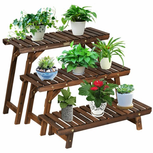 Tier step design wood plant - 3,