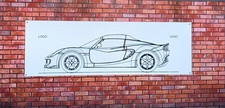 LOTUS ELISE S2    CUTAWAY PVC BANNER  SENT TRACKED