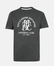 Tottenham Spurs THFC logo tee t-shirt XL brand new with tags Dark Grey
