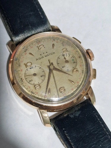 Vintage agir chronograph watch