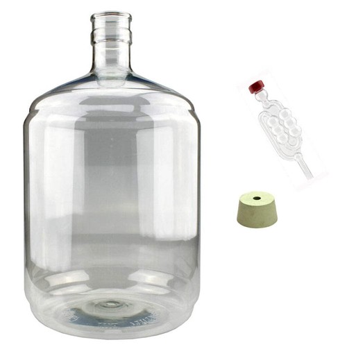 Plastic carboy wine fermenter - carboy,
