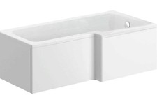 1700mm RH L Shaped White