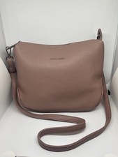 Pierre Cardin Grey Pouch Style Zip Top Handbag with Removable Strap