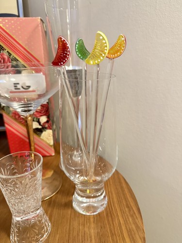 Vintage glass fruit - vintage, slice
