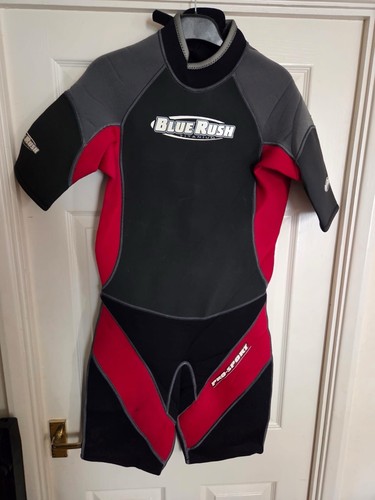 Blue rush short wetsuit size - blue,