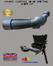 Hawke Vantage 20-60 x 60 Spotting Scope Kit Cased & Tripod Shooting Range 