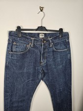 Edwin Selvedge Jeans Men's 36x30 ED-55 Relaxed Tapered Slim Dark Blue
