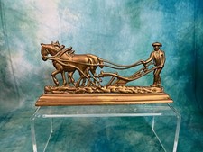 Vintage Brass Doorstop In