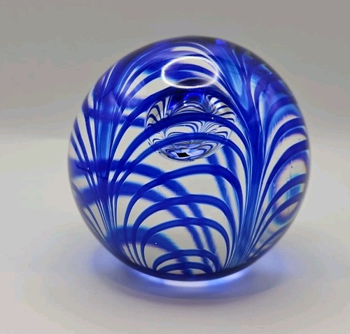 Langham art glass paperweight - langham,