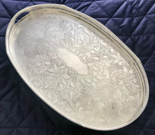 Large vintage silver plated - large,