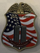 Rare DOJ FBI Badge Style 9-11