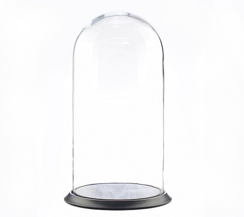 Large glass dome cover - large, cloche