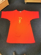 Red Dalmatic and Stole. Deacon