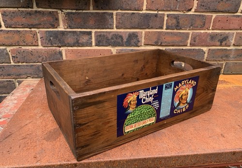 1930s wooden crate bushel - 1930s,