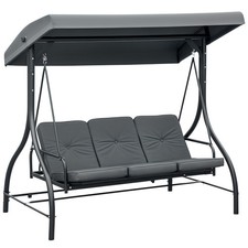 Outsunny 3 Seater Canopy Swing