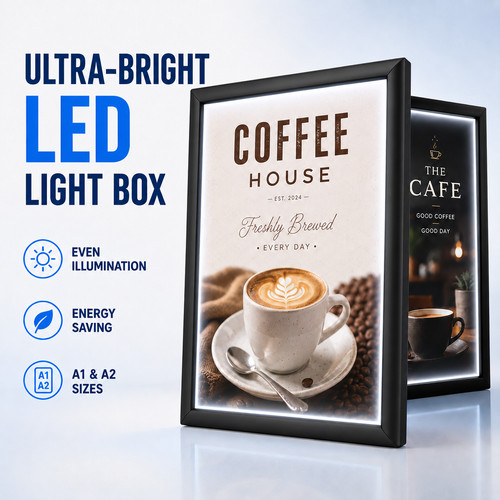 Led light box slim advertising - light,