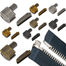 5 Set Metal Zip Stoppers