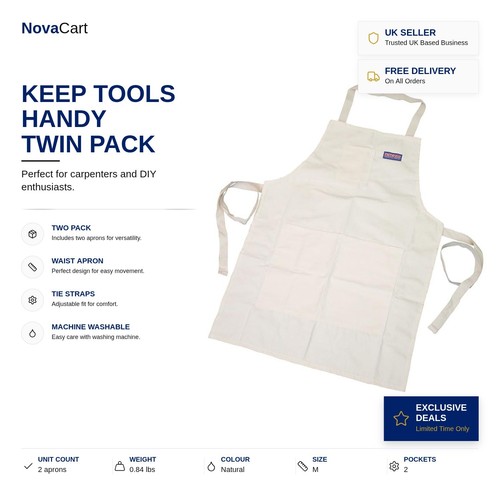 Tool apron natural - -,