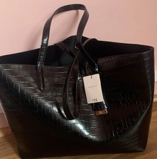 Primark - Brand New With Tags - Croc Style Shoulder Tote Handbag Bag - RRP £15! 