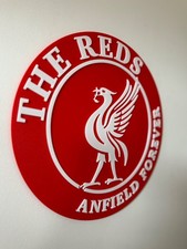 The Reds 3D Wall Art – 30cm Anfield Forever Football Sign – Liverpool Fan Gift 