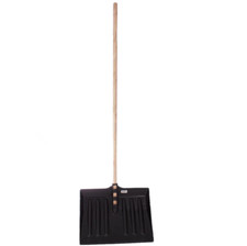 SNOW SHOVEL PUSHER SCOOPER MUCKING OUT GARDEN CAR SPADE WINTER LIGHTWEIGHT