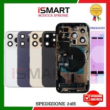 SCOCCA POSTERIORE COMPLETA PER IPHONE 14 PRO TELAIO+VETRO+FLEX BACK COVER