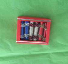 Dolls House 1:12 Scale . Set Of 6 Christmas Crackers