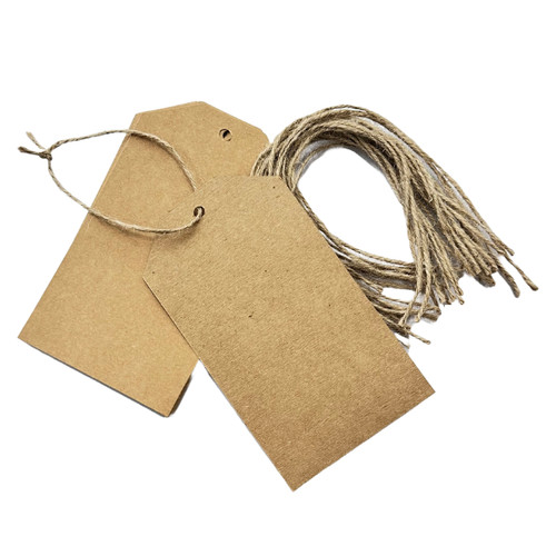 120 eco kraft gift - gift, tags