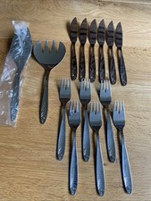 WMF Fish Cutlery Stainless Steel For 6 People Plus Fish Server 14 Pieces