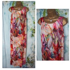 WALLIS MAXI DRESS SIZE 16, Tropical Abstract Floral Long Summer holiday Dress