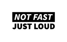 NOT FAST  sticker/decal VAN CAMPER bumper joke VW CUSTOM T4 T5 T6 JDM MG