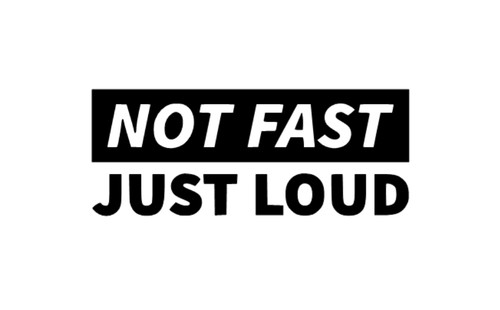 Not fast sticker decal van - fast,
