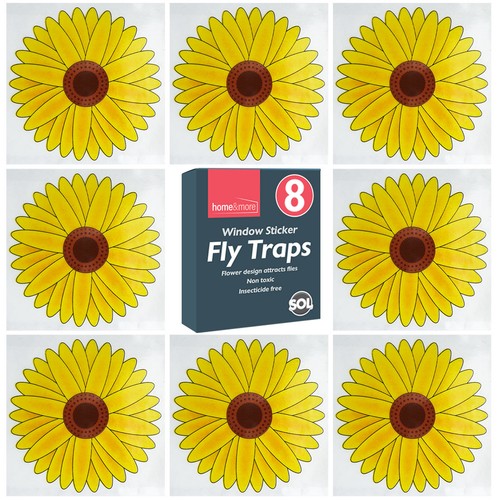 8pk fly trap window stickers - 8pk,