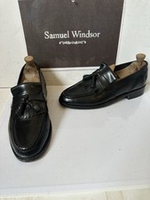 Samuel Windsor Leather Loafer Shoes Size UK 9 EU 43 Handmade in UK