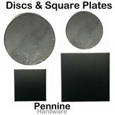 MILD STEEL Sheet ROUND Discs or SQUARE Plates Guillotine & Laser Cut Fly Press