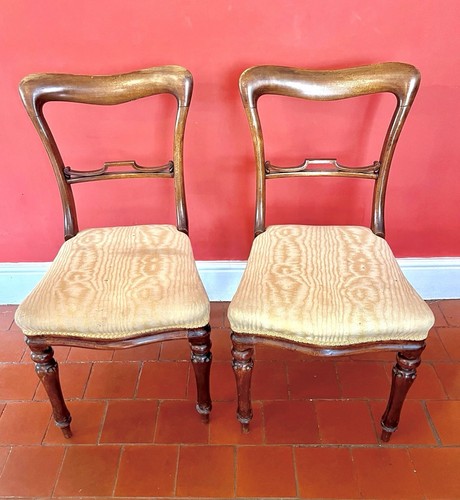 Pair victorian mahogany - pair,