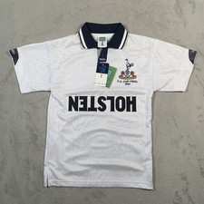 Tottenham Spurs Shirt Mens XS 1991 FA Cup Final White Home Retro Score Draw