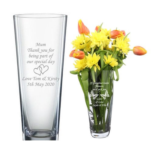 Personalised engraved vase - ,