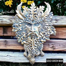 Green man garden wall - green,