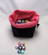 New Pink Square Base Dice Bag