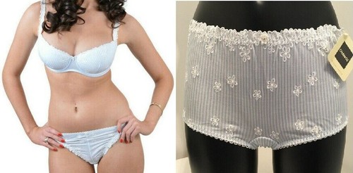 Sky blue candy stripe bra - sky,