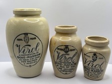 3 Old stoneware advertising
